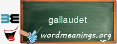 WordMeaning blackboard for gallaudet